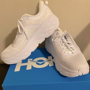 Hoka Men’s Bondi 7 White New with Box size 8